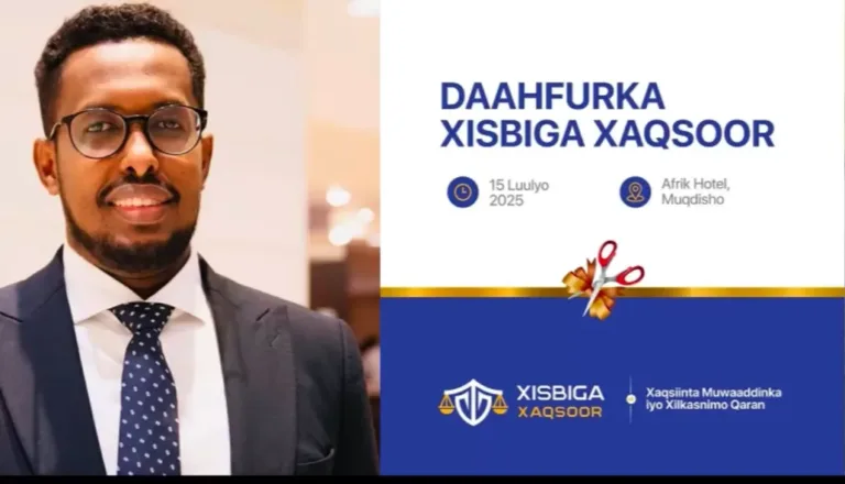 Munaasabada daah -furka Xisbiga Xaqsoor ayaa Muqdisho ka bilaabatay