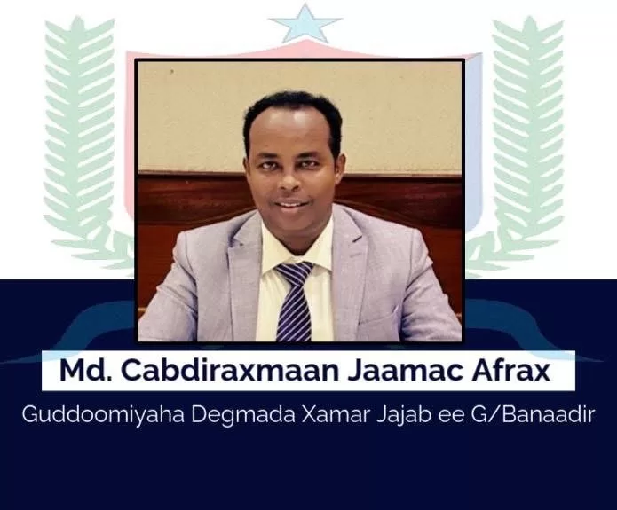 Guddoomiye cusub ayaa loo Magacaabay Degmada Xamar Jajab