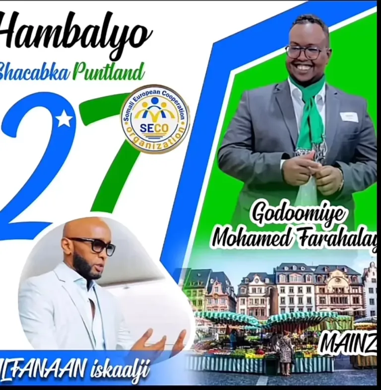 Fanaan Iskalaaji ayaa ka heesaya xuska 27-aad Puntland magaalada Mainz ee dalka Germany