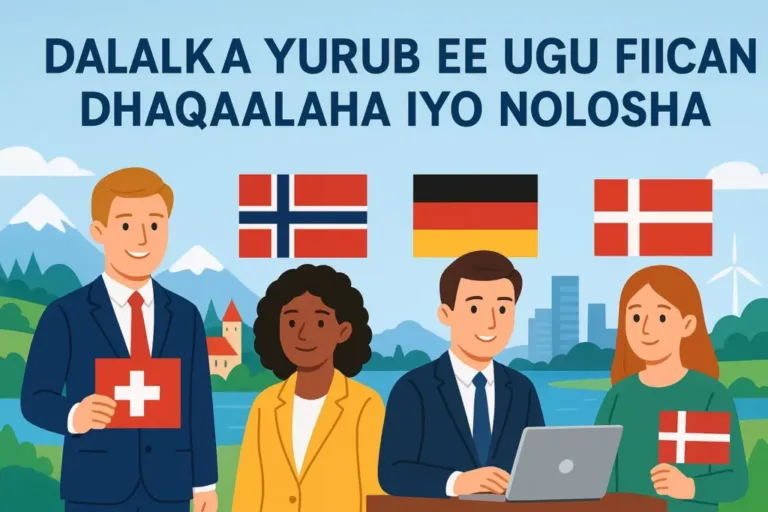 Dalalka Yurub ee Ugu Fiican Dhaqaalaha iyo Nolosha.