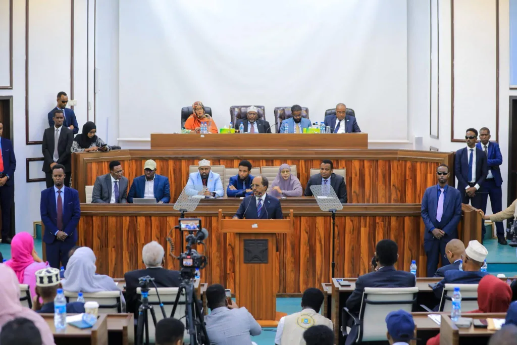 Somalia's presidential address Parliament
